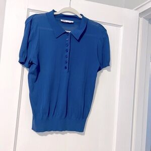 Zara Basic Knit Polo, Size M